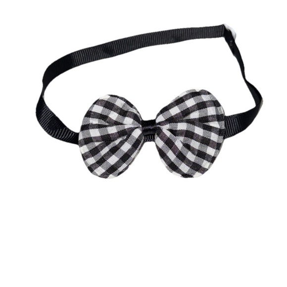Other - Pet Bow Tie Collar Checkered Black/White OS Adjustable NEW